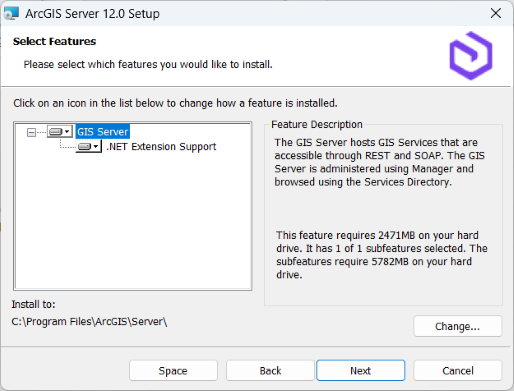 ArcGIS Server Select Features pane ArcGIS Server Select Features pane